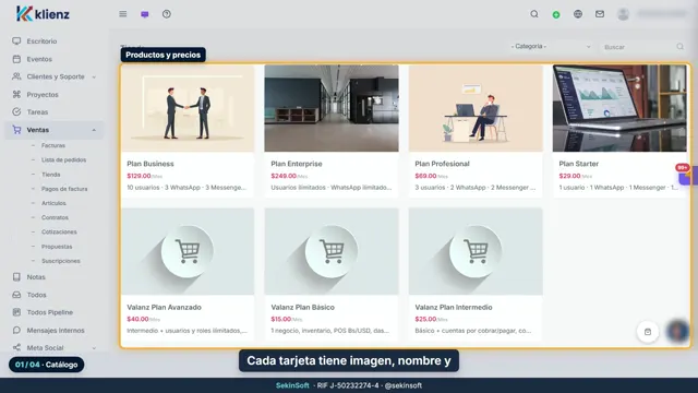 Tutorial del módulo Tienda de Klienz