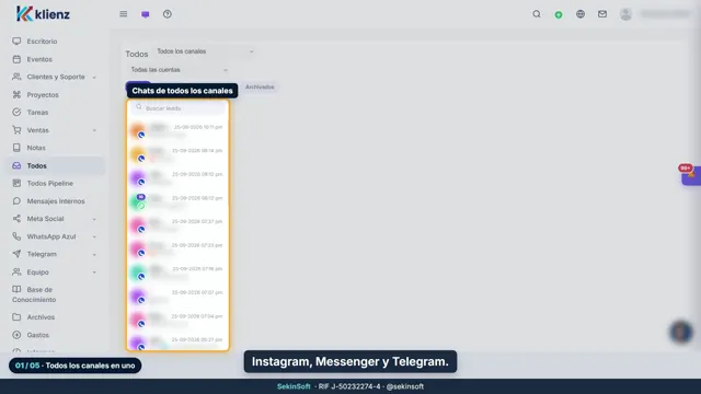 Tutorial: Todos los chats en una bandeja